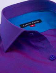 TWO TONE PURPLE SHIRT