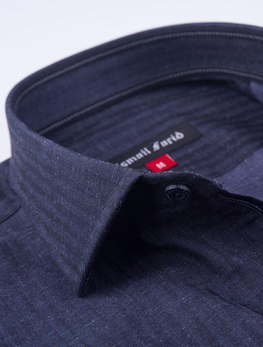 GRAY CLASSIC HERRINGBONE SHIRT