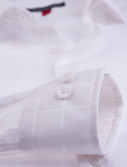 WHITE CHECKERED SHIRT
