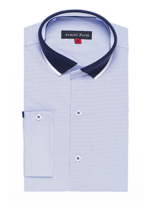 BLUE PIN DOT PRINTED