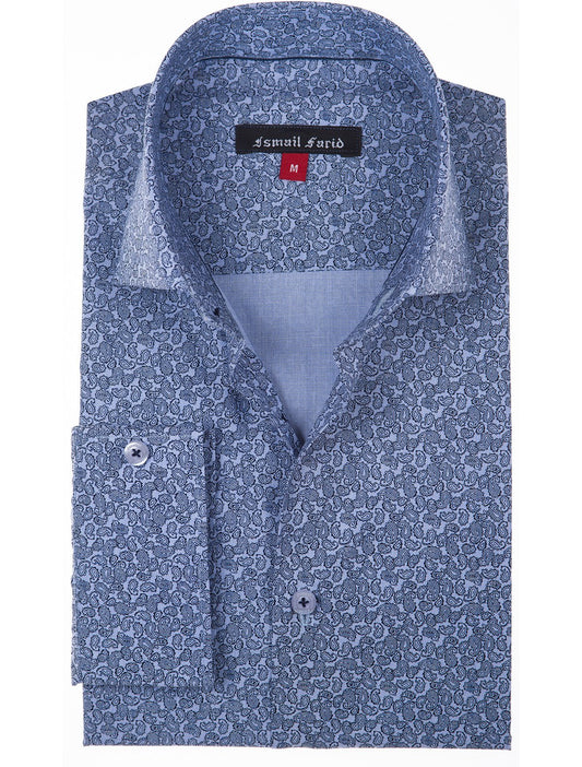 LIGHT BLUE FLORAL SHIRT