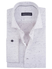WHITE SALT AND PEPPER SHIRT