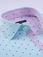 GREEN & PINK PRINTED SHIRT