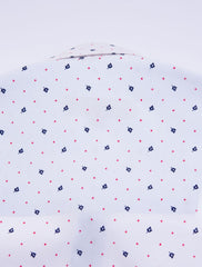 WHITE & BLUE PRINTED SHIRT