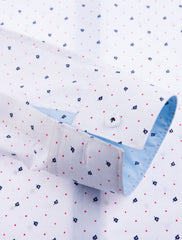 WHITE & BLUE PRINTED SHIRT