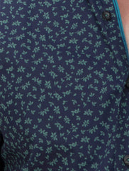 NAVY BLUE FLORAL PRINT SHIRT