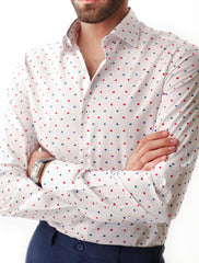 WHITE DOBBY SHIRT