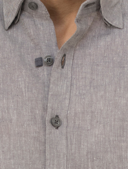 GRAY LINEN SHIRT