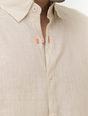 LIGHT BEIGE LINEN SHIRT