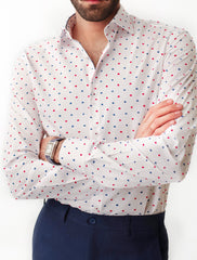 WHITE DOBBY SHIRT