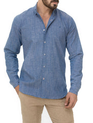 BLUE LINEN SHIRT