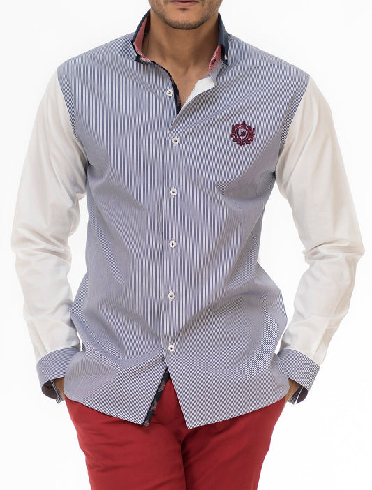 NAVY STRIPE SHIRT