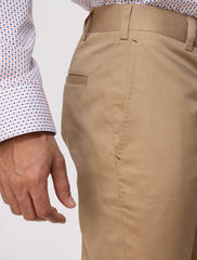 BEIGE COTTON CHINOS