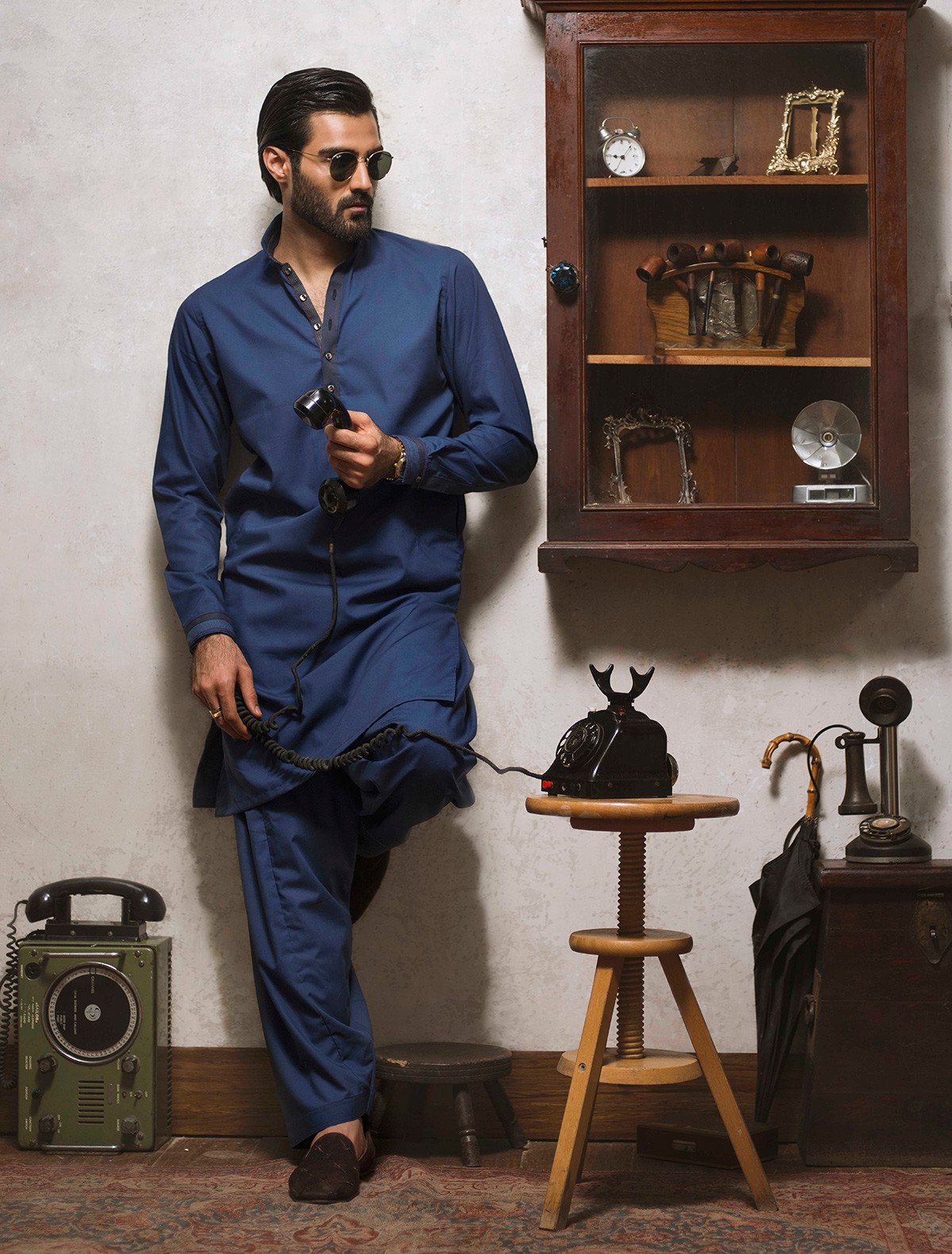ROYAL BLUE KAMEEZ SHALWAR