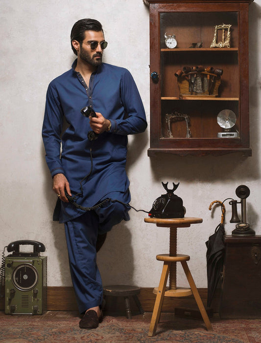 ROYAL BLUE KAMEEZ SHALWAR