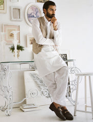 WHITE KAMEEZ SHALWAR