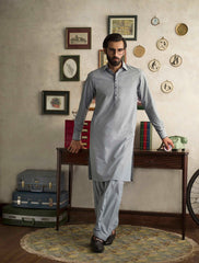 BLUISH GREY KAMEEZ SHALWAR