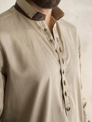 BEIGE KAMEEZ SHALWAR