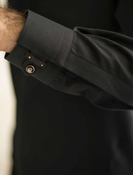 BLACK ROYAL TWILL KAMEEZ SHALWAR