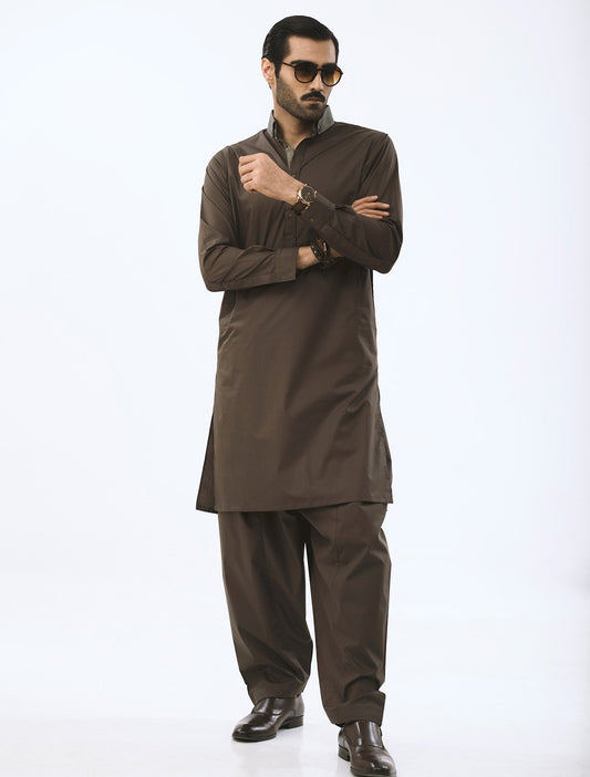 OLIVE GREEN KAMEEZ SHALWAR