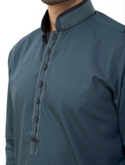 BLUSIH GREEN KAMEEZ SHALWAR