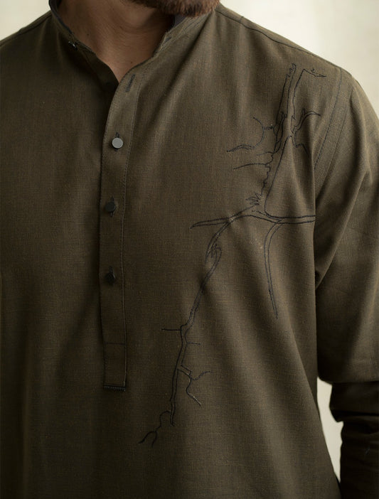 DARK GREEN SHALWAR KAMEEZ