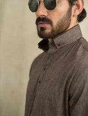 BROWN TEXTURE SHALWAR KAMEEZ