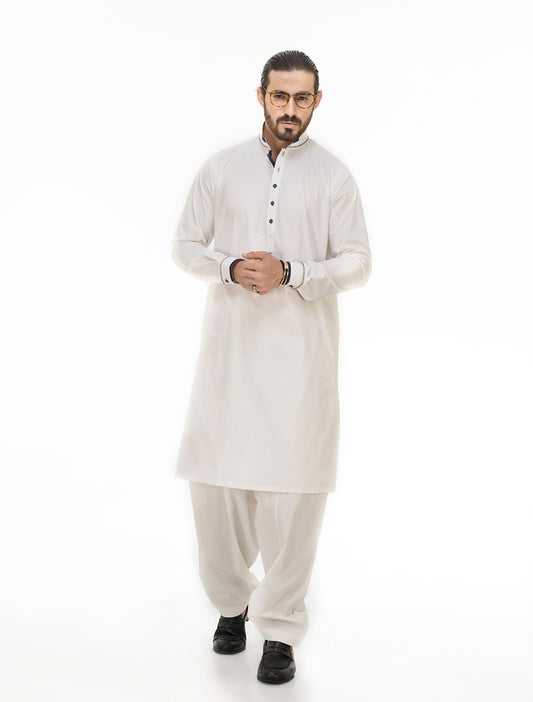 WHITE KAMEEZ SHALWAR