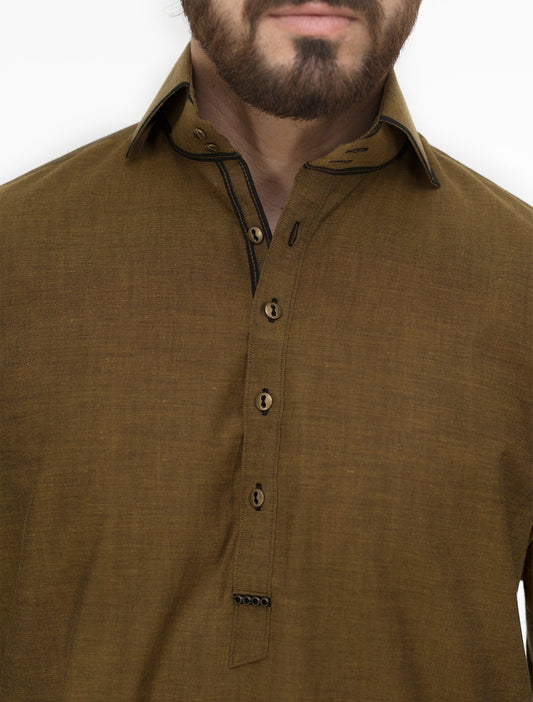 GOLDEN OAK TEXTURE SHALWAR KAMEEZ