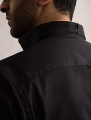 BLACK FRONT LOGO EMBROIDERED KAMEEZ SHALWAR