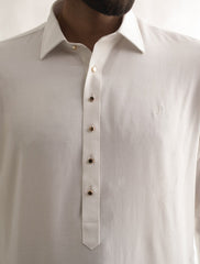 CLASSIC WHITE KAMEEZ SHALWAR