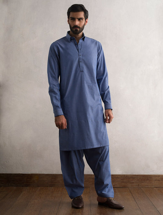 BLUE KAMEEZ SHALWAR