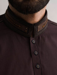 BROWN KAMEEZ SHALWAR