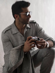 NOTCH COLLAR KURTA / PANT PAJAMA