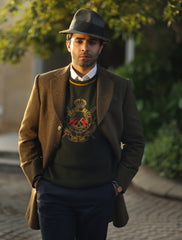 ARMY GREEN FULL SLEEVE SWEATER