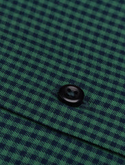 GREEN & NAVY CHECK PATTERN SHIRT