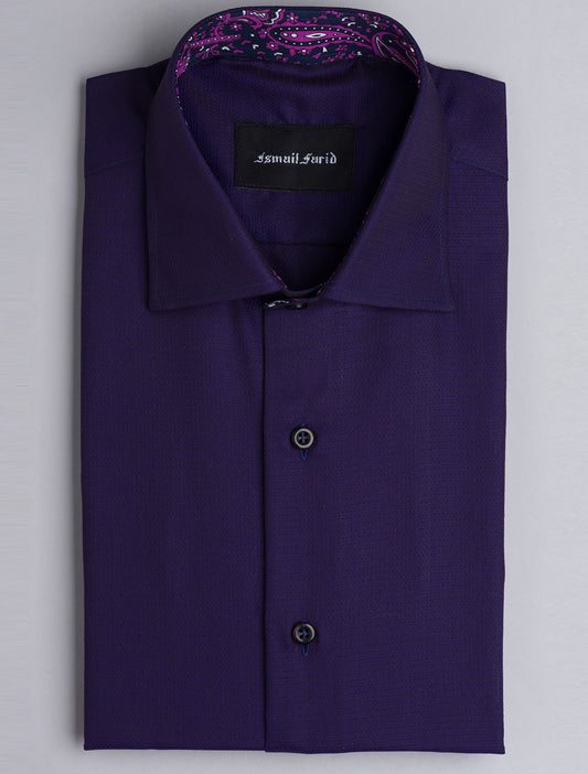 COTTON WEAVED - PAISELY DETAILED SHIRT