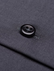 CHARCOAL SPREAD COLLAR SHIRT
