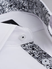 WHITE FLORAL DETAILED