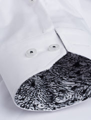 WHITE FLORAL DETAILED