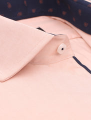 PEACH EGYPTIAN COTTON SHIRT