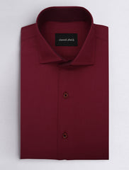 MAROON TEXTURED SHIRT