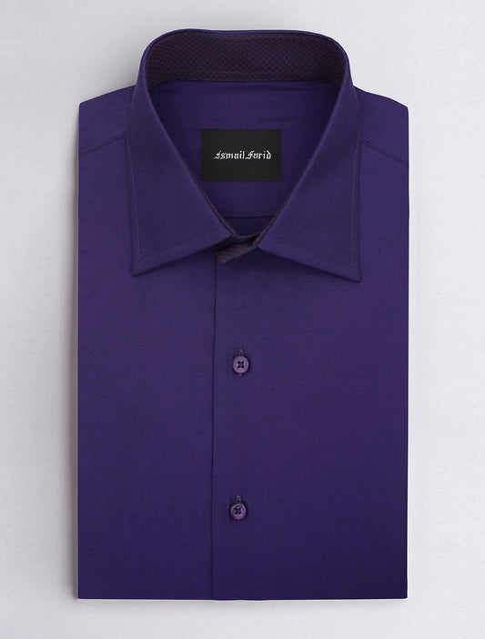 PURPLE TEXTURED SHIRT