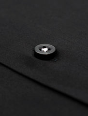 Black Shirt with white leaf details