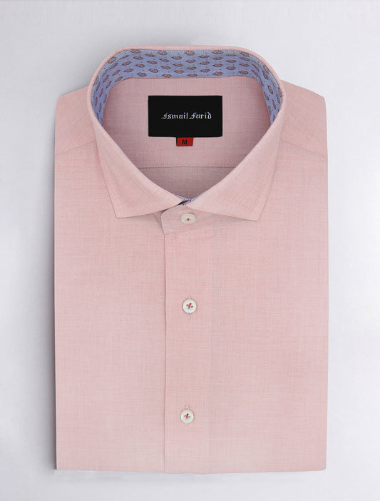 Premium Light Peach Shirt with paisley details