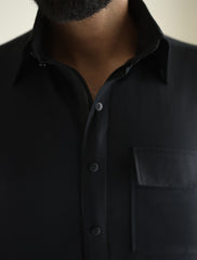 BLACK DESIGNER KURTA WITH FARSHI PAJAMA