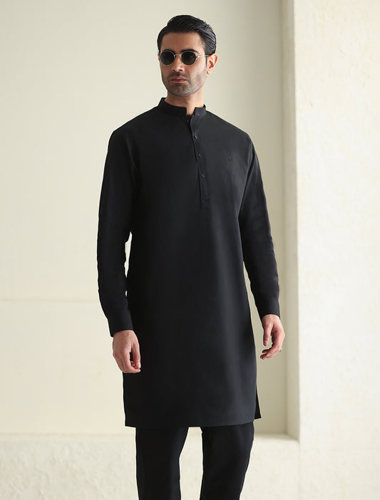 BLACK CLASSIC KURTA PAJAMA