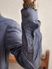 DENIM BLUE COLOR KURTA PAJAMA
