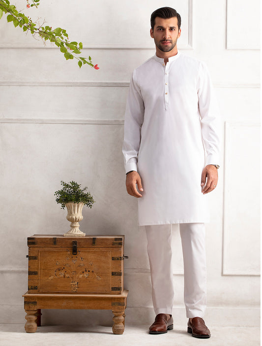 CLASSIC WHITE KURTA PAJAMA