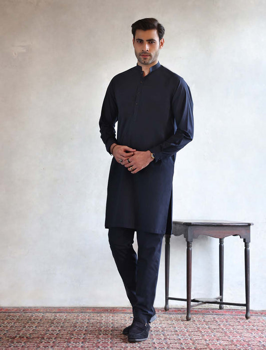 NAVY BLUE KURTA PAJAMA